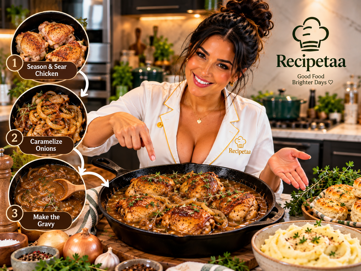 What is Smothered Chicken? | Recipetaa.com