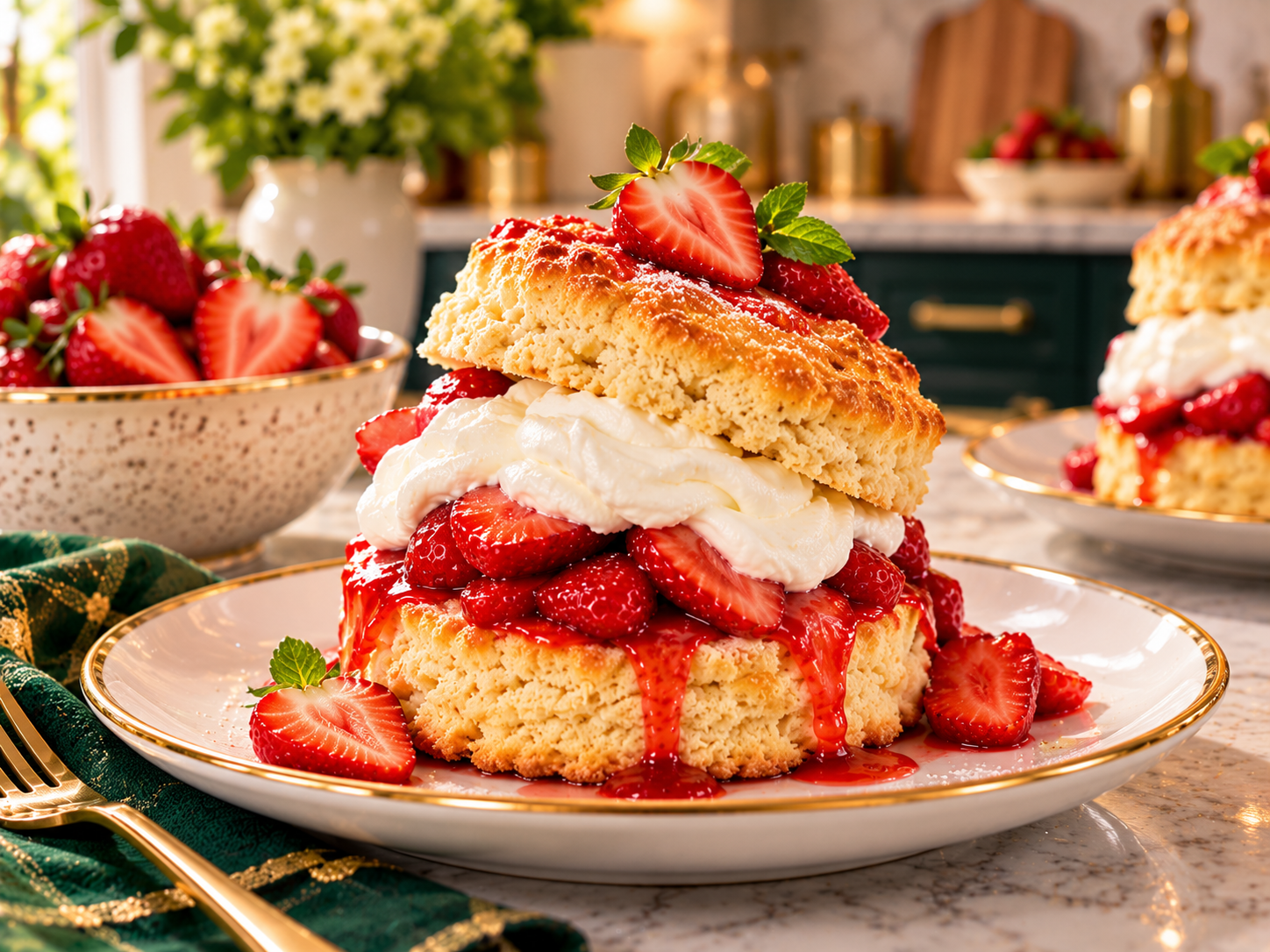 How to Make Strawberry Shortcake | Recipetaa.com