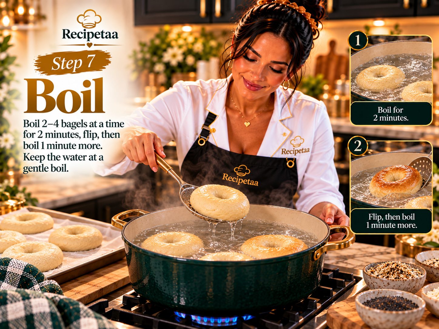 Bagels Recipe | Recipetaa.com