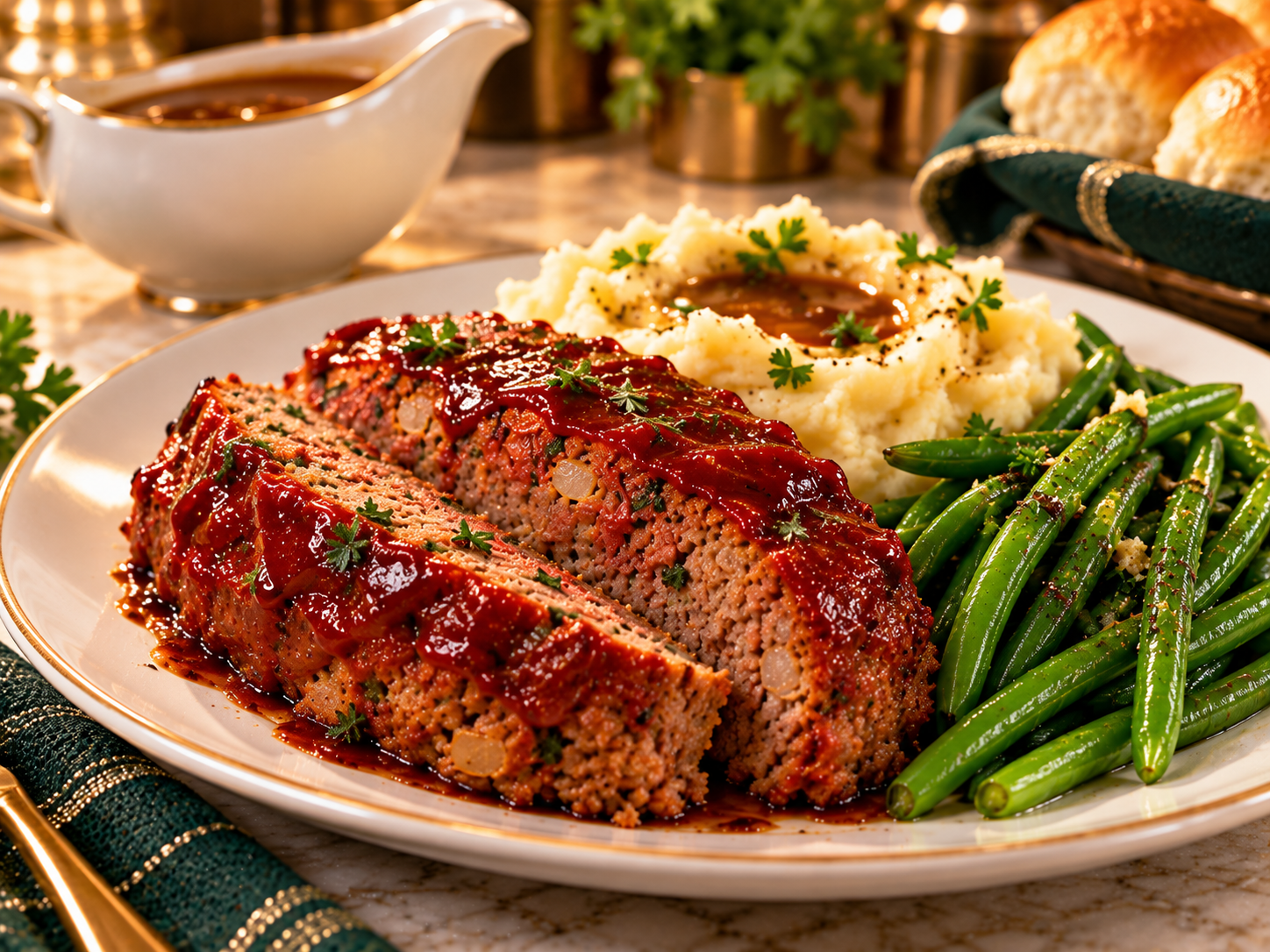 What Goes Well With Meatloaf? | Recipetaa.com